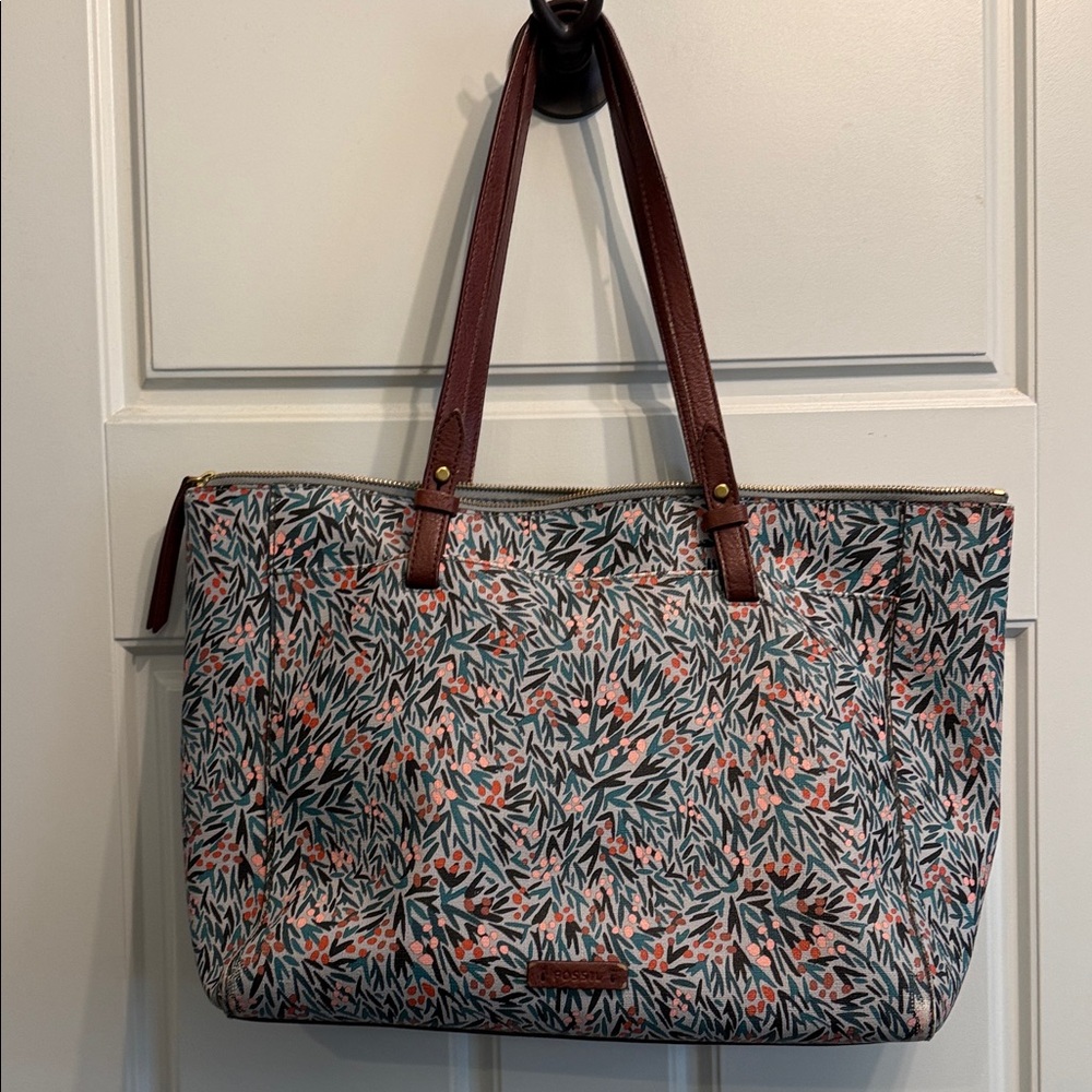 Fossil print purse